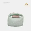 Italy Jodie Botteg Hangbag Handheld woven bag female soft skin dumpling pleated and knotted carrying cloud
