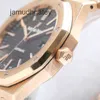 AP Swiss Luxury Watch Men's Watch 15400 Royal Oak Series 41 Gauge 18k Rose Gold Material Date Display Automatic Mechanical Watch Set
