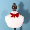 Hundehalsbänder Yule Gold Red Velvet Bow Bell Verstellbare Sicherheitsschnalle Cat Pet Collar Choker