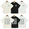 Designer Fashion Clothing Mens Tees Tshirt Rhude New 2023 Summer Badge Letter Print High Street Br Men's Women's Casual Loose Short Sleeve T-shirt