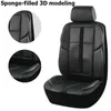 新しいアップグレードユニバーサルレザーカーシートカバー3Dジッパーリアシートスプリットスポーツシートカバーエアバッグ互換で3Dデザイン