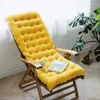 Travesseiro longo espessamento cadeiras reclináveis dobrável macio sólido engrossar jardim espreguiçadeira cadeira janela sofá chão almofada