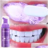 Blanchiment des dents V34 Mousse de blanchiment des dents correcteur de couleur enlève et haleine fraîche nettoie les taches dent Oral Tootaste Drop D Dh5S9