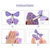 Novelty Games 10 Magic Flying Butterflies Entangled Butterfly Fairy Toys Rubber Band Colorful Bookmarks Party Surprise Gifts 231115