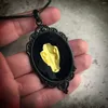 Pendant Necklaces Gothic Animal Skull Cameo Necklace Women Man Pagan Witchcraft Jewelry Accessorie Artificial Specimen Choker