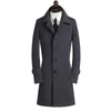 Men's Trench Coats arrival Winter wool coat men's spuer large slim overcoat casual cashmere thermal trench outerwear plus size S-7XL8XL9XL 231116