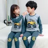 Pyjamas Jungen und Mädchen Pyjamas Winter Heiße Unterwäsche Kinderkleidung Kleidung Pyjamas Kinder warmes Pyjama Sets 2 4 5 6 8 10 12 14 Jahre alt2405