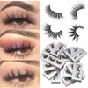 3D Mink Lashes Faux Mink False 속눈썹 자연적 길고 극적인 울트라 wispies Fluffy Eyelash Full Strips 가짜 눈 속눈썹 연장 메이크업 LL