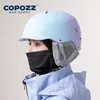 Skihelmen COPOZZ Upgrade Skihelm Heren Dames Winter Anti-impact Veiligheid Snowboardhelm Sneeuwmotorskiën Skateboardhelm 231116