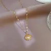Подвесные ожерелья изысканная модная микроавторанная циркона пустое жемчужно