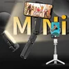 Estabilizadores L09 Gimbal Estabilizador com Luz de Preenchimento Bluetooth Telescópico Selfie Stick Tripé de Gravação de Vídeo para IOS Android Phone Smartphone Q231116