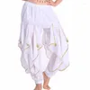 Stadiumkleding Dames Buikdanskostuum Tribal Buikdansbroek India Bollywood Oosters Egypte Oefenprestaties Chiffon Bloomers