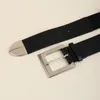 Belts Elastic Waistband Ladies Square Pin Buckle Fashion Belt High Can Stretch Black Wide Leather