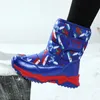 Children's Shoes Cotton Boots Children's Wool Thickened Warm Cotton Shoes Waterproof Large Children's Boots Non-slip Snow Boots