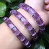 Bracelet en cristal naturel violet, brin de main, rangée de main pour femme, lavande, améthyste, Jade Violet, Pulseras Para Parejas