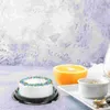 Dinnerware Sets 50Pcs Plastic Cake Containers Box Carriers Package With Lid