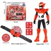Transformation Toys Robots Mini Force Agent Transformation Toys Action Figures Weapon With Sound and Light Miniforce X Watch Deformation Robots Kids Gifts 231115