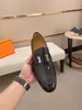 8Model Designer Brand Suede Leather Men Office Shoes Slip On Men Luxury Dress Shoes Black Brown Manlig äkta läder Bröllopsfest Oxford Shoes