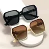 Glassglassessessessessessessessetryczne Nowe spolaryzowane okulary przeciwsłoneczne rodzinne dla damskich okularów przeciwsłonecznych damskich z zaawansowaną ochroną UV i wyświetlacz twarzy małe okulary