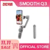 Stabilizatory Zhiyun Oficjalny gładki Q3 Gimbal smartfon 3-osiowy telefon Gimbals Przenośny stabilizator dla iPhone 14 Pro Max // Q231116