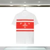 Camisetas de diseñador para hombre 2023 primavera/verano europeo y americano nuevo bordado manga corta Top Casual moda pareja M-XXXL