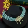 Chokers Neovisson Collar de estilo de moda marroquí Cadena delicada Chapado en oro Pandant Gargantilla Collar Joyería de boda nupcial Regalo de amor 231115