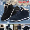 Stivali Stivali da uomo Scarpe invernali da uomo Stivali da neve moda Scarpe Taglie forti Sneakers invernali Caviglia Scarpe da uomo Stivali invernali Nero Blu Calzature 231116