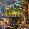 Pendelleuchten LED Pflanzenlicht Netz Rot Musik Westliches Restaurant Kaffee Bar Pot Shop Beleuchtung Kreativer Grüner Retro-Kronleuchter