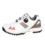 Running Jerseys Homens Sapatos de Golfe Profissionais Impermeáveis Spikes Sapatilhas Preto Branco Treinadores Tamanho Grande Quick Lacing335m8596423