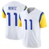 Carson Wentz Cooper Kupp Custom Football Jerseys Aaron Donald Matthew Stafford Puka Nacua Kyren Williams Tutu Atwell Tyler Higbee Stetson Bennett Van Jefferson