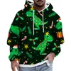 Hoodies masculinos natal gráfico baggy hip-moletom navidad jumper festa na moda com capuz presente de natal lazer sudaderas