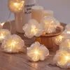 Decorative Objects Figurines Plumeria String Lights Frangipani Gardenia Led Artificial Battery Operated Home Garden Wedding Xmas Party Decor 231115