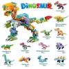 Giocattoli per bambini 12 Sintesi 1 Zodiac Boy Tyrannosaurus Rex Assemblaggio di piccole particelle Regalo per bambini Antistress Educativo Decompressione Giocattolo per bambini Sorpresa all'ingrosso Disponibile