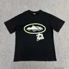 مصمم أزياء الملابس المحملات الفاخرة tshirts corteizes شيطان ISL سلسلة الذهب خطاب طباعة فضفاضة الأزياء غير الرسمية