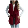 Kvinnors jackor kvinnor damer mode casual sexig jacka vinterrock outwear varm gilet väst imple design gata all-match stickad