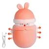 Space Heaters 6000mAh Cartoon Hand Warmer Mini Portable USB Rechargeable Hand Warmer 3 Level Heating Night Light with Hand String Winter Home YQ231116