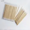 Baumwollabstrich 100pcs Holz Baumwoll -Tupfer Kosmetik Permanent Make -up Gesundheitsohrschmuck saubere Stöcke Buds Tip Auge Eyeliner Tattoo Tool 7cml231116