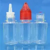 Colorful Plastic Dropper Bottles with Crystal Lid 10ml PET Plastic Needle Bottle For E Juice Liquid Uwwox