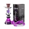 11in conjunto de narguilé acrílico metal multiplayer roxo shisha copo fumar shisha cigarro filtro árabe plataformas petrolíferas designer