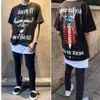 Ontwerper Mode kleding Luxe T-shirts T-shirts Fogs Korte mouw Heren Co Br ed Vtg Cowhead Bottom Los Antiek Amerikaans High Street Vintage Oud T-shirt Dames Trendy B