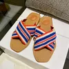 Dames Woody Slides Designer Canvas Rubberen Slippers Wit Zwart Zacht Roze Zeil Dames Muilezels Platte Huis Sliders Australië Slipper Slippers Mode Schoenen