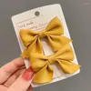 Hair Accessories Children's Bow Hairpin Sweet And Cute Duckbill Clip Simple Girls Bangs Japanese Korean Headdress