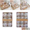 Christmas Decorations Christmas Decorations 6Pcs/12Pcs Transparent Baubles Balls Decoration Hangings Iridescent Clear Plastic 6Cm/8Cm Dhjdp