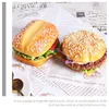 Party Decoration 2 Pcs Cabinet Decor Artificial Bread Burgers Desktop Po Props Japanese Grill Yakitori Dining Table Fake Accessories