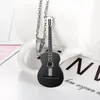 Łańcuchy megin d gitara ze stali nierdzewnej instrument muzyczny wisior dla mężczyzn chłopcy kobiety przyjaciele prezent biżuteria mody kpop