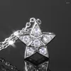 Pendentif Colliers CAOSHI Magnifique Collier en forme d'étoile pour la fête de fiançailles de mariage Bijoux Accessoires de collocation quotidienne pour femmes