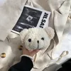 Zaini Borsa a tracolla in peluche con orsetto carino per bambini Borse a tracolla per cartoni animati per bambini Borse kawaii per bambine Zaino con animali di peluche 231116