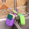 Kitchen Storage Sink Drain Basket Sponge Rack Tool Soap Dish Drainer Home Organiser Bathroom Accessories