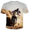 رجال القمصان الصيفية دراجة نارية Motocross Tshirt 3D المطبوعة الرجال نساء قمم كبيرة الحجم كبيرة الحجم المحمل