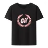 Camisetas masculinas Laurel Leaf Hipster Humor Roupas Masculinas Camiseta Hombre Anime Shir Shir para homens Camisa Street Fashion Summer